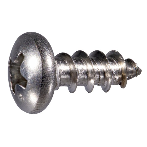 Midwest Fastener Sheet Metal Screw, #10 x 1/2 in, 316 Stainless Steel Pan Head Phillips Drive, 20 PK 932288 - main